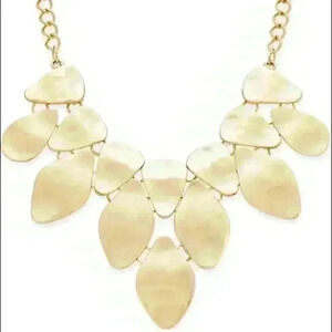 INC new Silver Bib Necklace